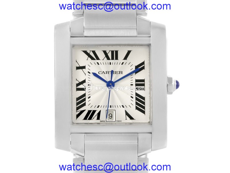 Cartier Tank Francaise W51002Q3 Stainless Steel 28mm Unisex Watch Cartier