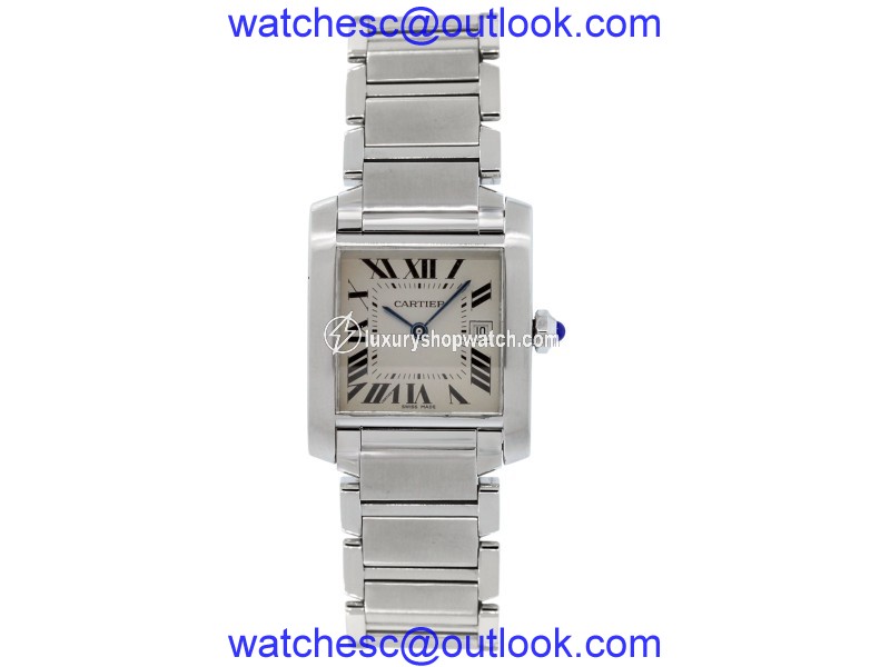 Cartier Tank Francaise 2485 Stainless Steel 25mm Unisex Watch Cartier