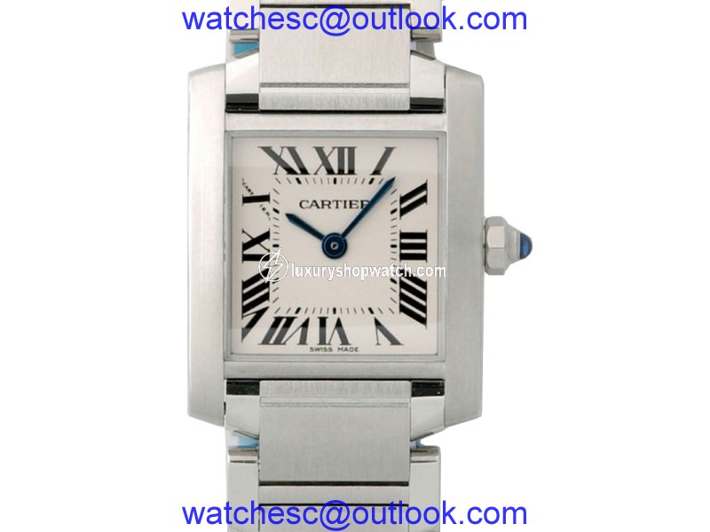 Cartier Tank Francaise Steel Silver W51008Q3 B&P Womens Watch Cartier
