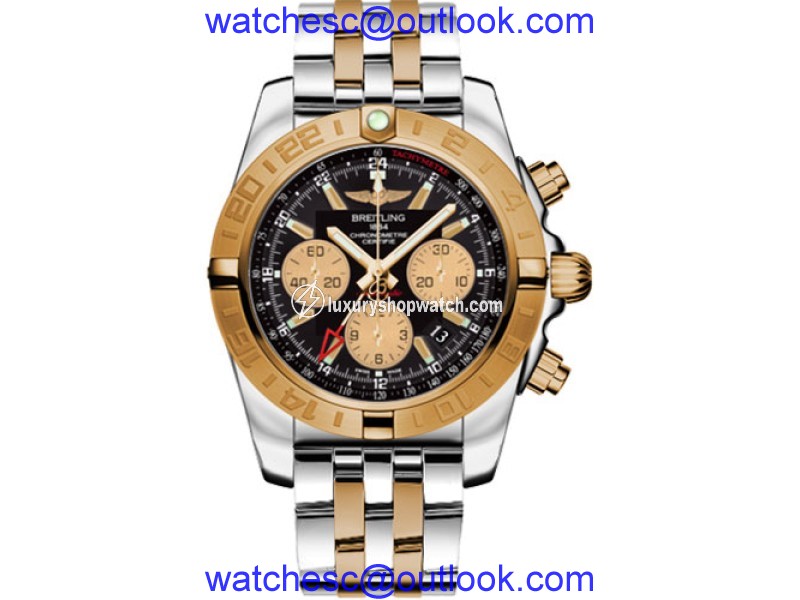 Breitling Chronomat Stainless Steel & 18K Rose Gold 44mm Mens Watch Breitling