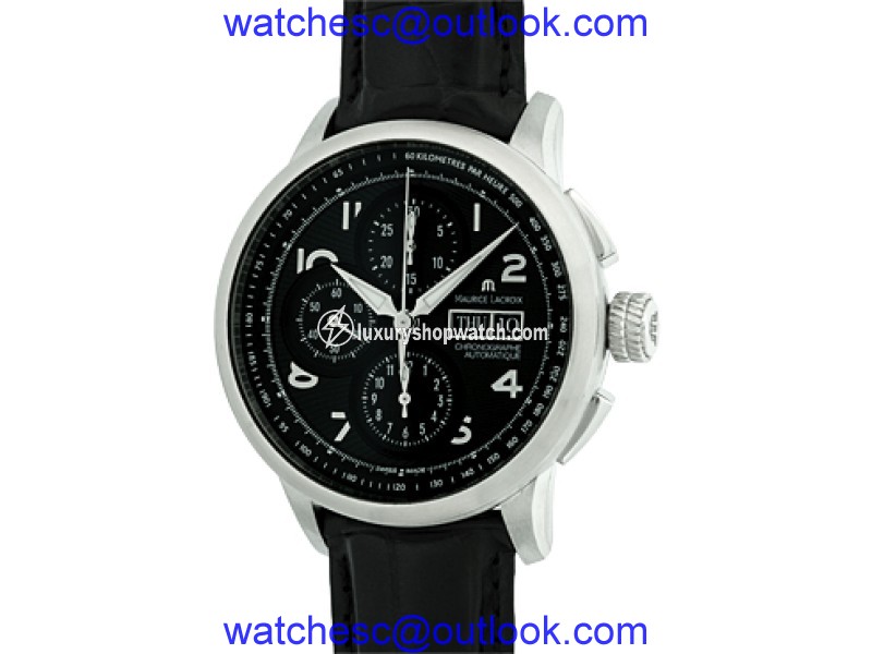 Maurice Lacroix Masterpiece Masterchrono Stainless Steel Strap Mens Watch Maurice Lacroix