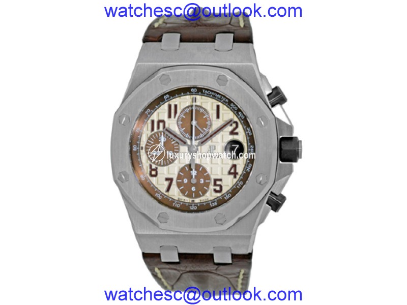 Audemars Piguet "Royal Oak Offshore Safari" Stainless Steel Automatic 42mm Mens Watch |