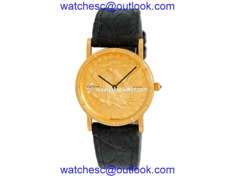 Corum 18K Yellow Gold "1891" $10 Ten Dollar U.S. Coin Dress Watch Corum