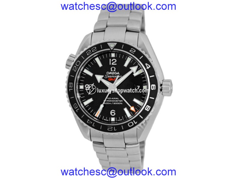 Omega Seamaster Planet Ocean Stainless Steel Black Dial Automatic 43.5mm Mens Watch Omega