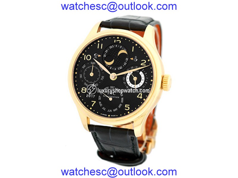 IWC Portugieser IW 5021 18K Rose Gold Automatic 44.2mm Mens Watch IWC