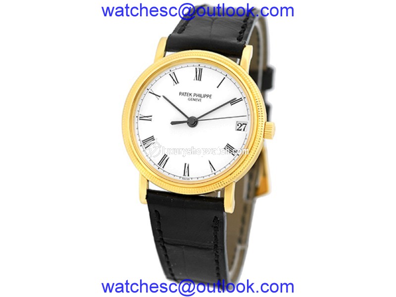 Patek Philippe Calatrava 3802-J 18K Yellow Gold 33.5mm Mens Watch Patek Philippe