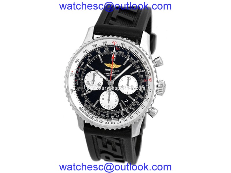 Breitling "Navitimer" AB0120 Stainless Steel & Rubber Automatic 43mm Mens Watch Breitling