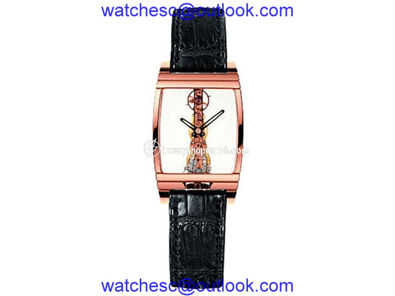 Corum Golden Bridge 18K Rose Gold Mens Watch Corum