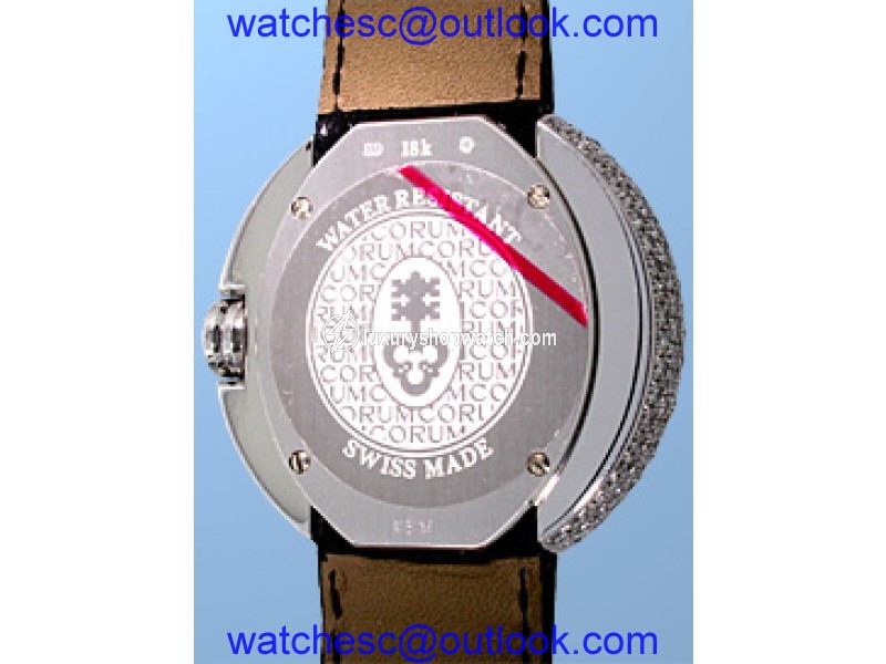 Corum Full Moon 02483569 0001 18K White Gold and Diamonds 36mm Watch Corum