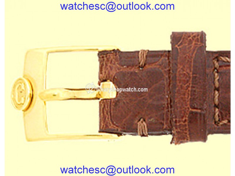 Concord La Scala 0308141 18K Yellow Gold 20mm Strap Watch Concord