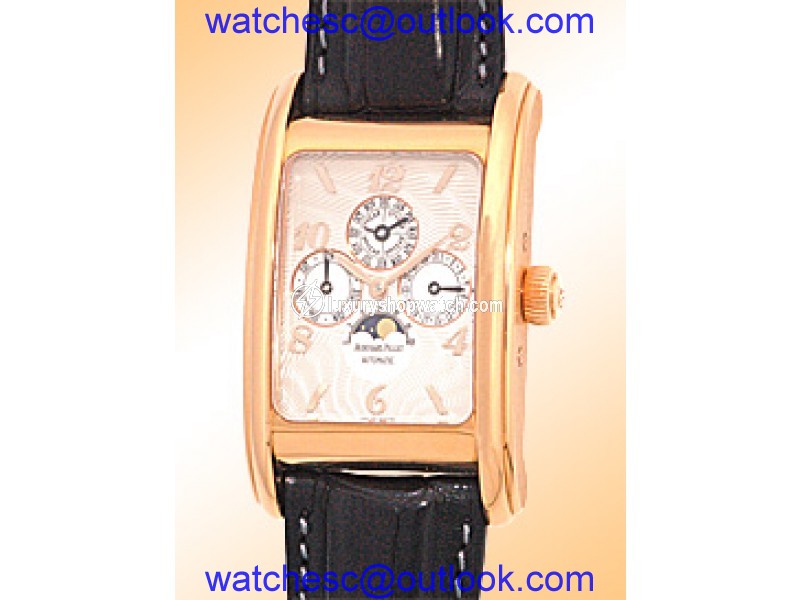 Audemars Piguet "Edward Piguet" Perpetual Calendar 18K Rose Gold Strap Watch Audemars Piguet