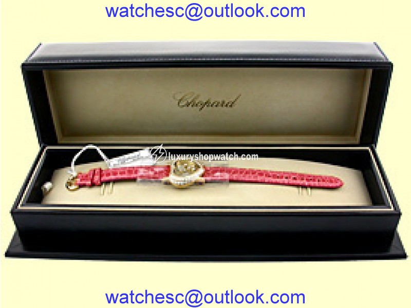 Chopard Heart Happy Diamond 18K Yellow Gold Womens Strap Womens Watch