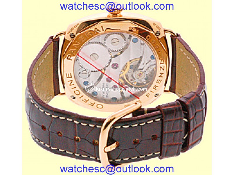 Panerai Radiomir 18K Rose Gold Strap Mens Watch Panerai