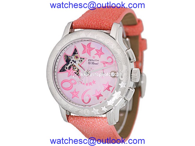Zenith "Sea Star Open Chronograph" Stainless Steel Strapwatch