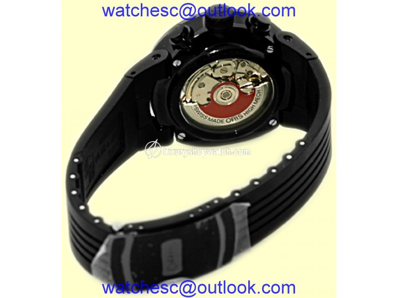 Oris "Williams F1 Team" Chronograph Black PVD Stainless Steel Strapwatch Oris
