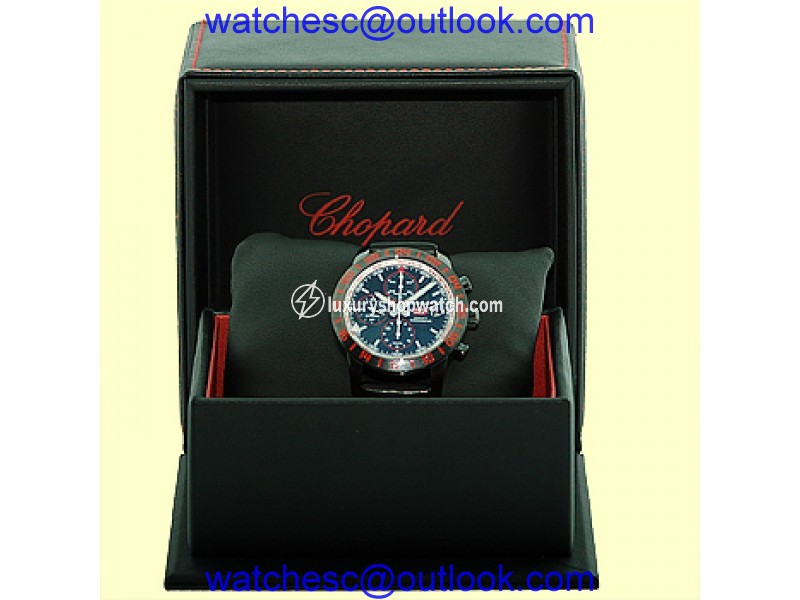 Chopard Mille Miglia GMT Speed Black 2 Chronograph Black DLC Stainless Steel Strap Mens Watch Chopard