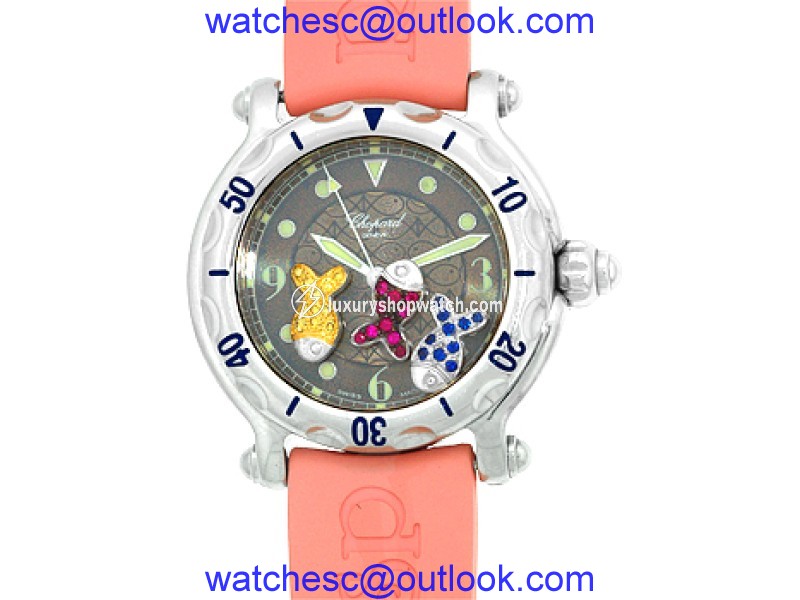Chopard "Happy Beach" Stainless Steel Strap Watch Chopard