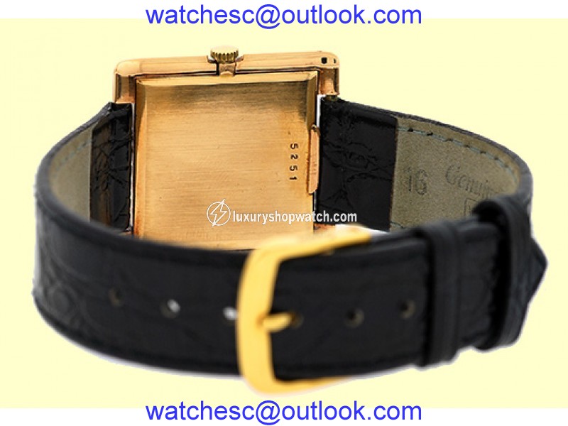Audemars Piguet "Classique" Tank 18K Rose Gold Vintage Strap Watch Audemars Piguet