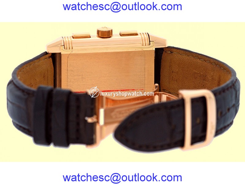 Jaeger-LeCoultre "Reverso Grande GMT" Dual Time 18K Rose Gold Mens Watch Jaeger-LeCoultre