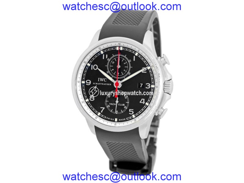 IWC "Portuguese Yacht Club" Stainless Steel Chronograph Strapwatch Mens Watch IWC