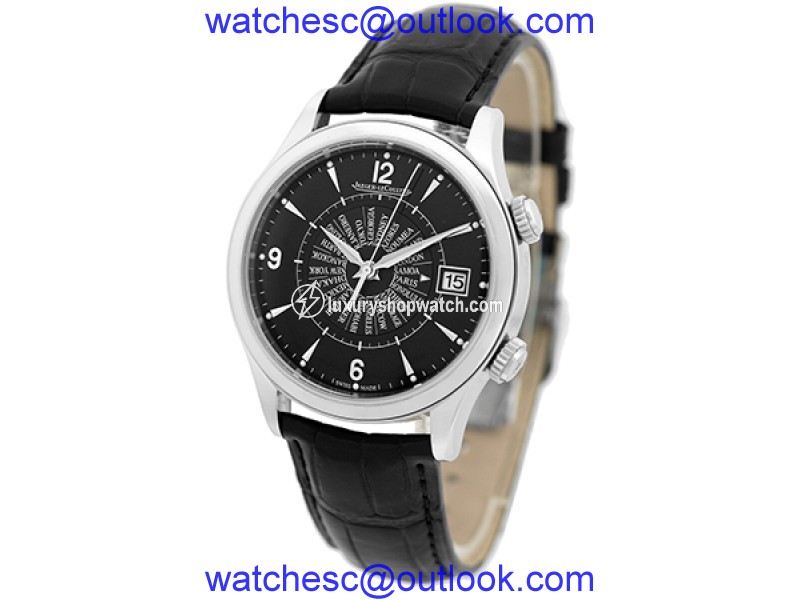 Jaeger LeCoultre "Master Control Memovox International" Stainless Steel Mens Strap Watch Jaeger LeCoultre