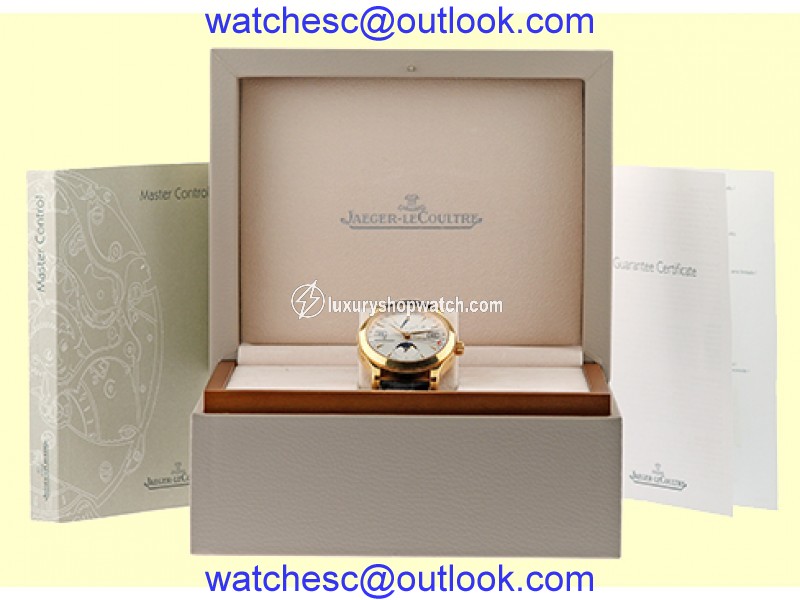 Jaeger-LeCoultre Master Calendar 18K Rose Gold Strap Mens Watch Jaeger-LeCoultre