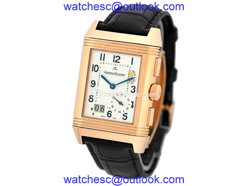 Jaeger-LeCoultre "Reverso Grande GMT" Dual Time 18K Rose Gold Mens Watch Jaeger-LeCoultre