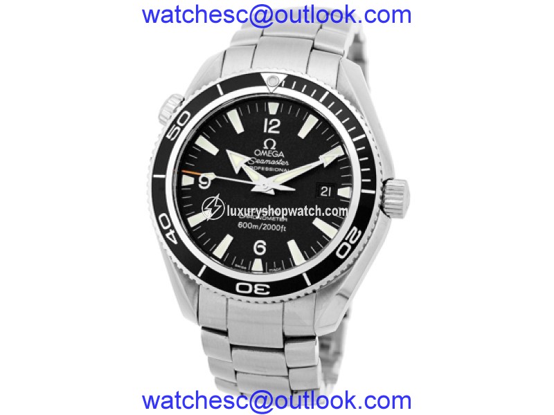 Omega Seamaster "Planet Ocean" Stainless Steel Automatic Black Dial 42mm Mens Watch Omega
