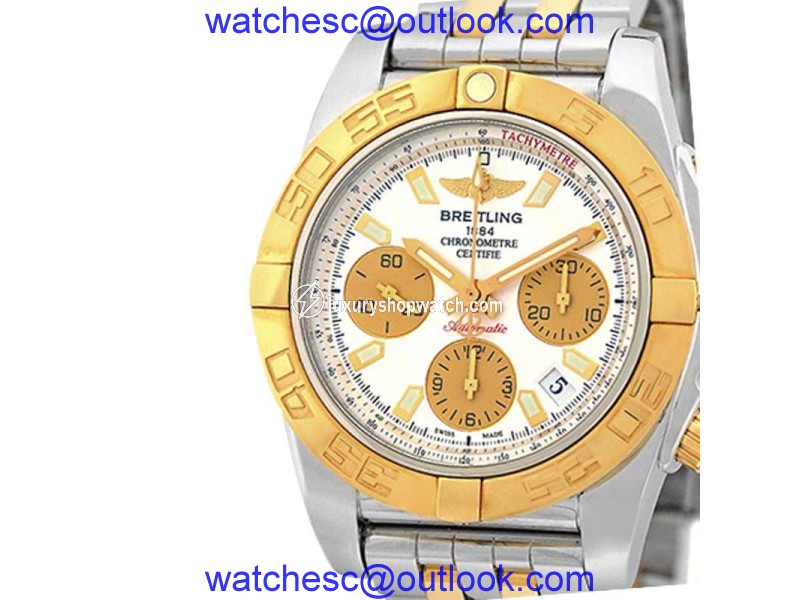 Breitling Chronomat Evolution CB0140 Stainless Steel & 18K Rose Gold 41mm Mens Watch Breitling
