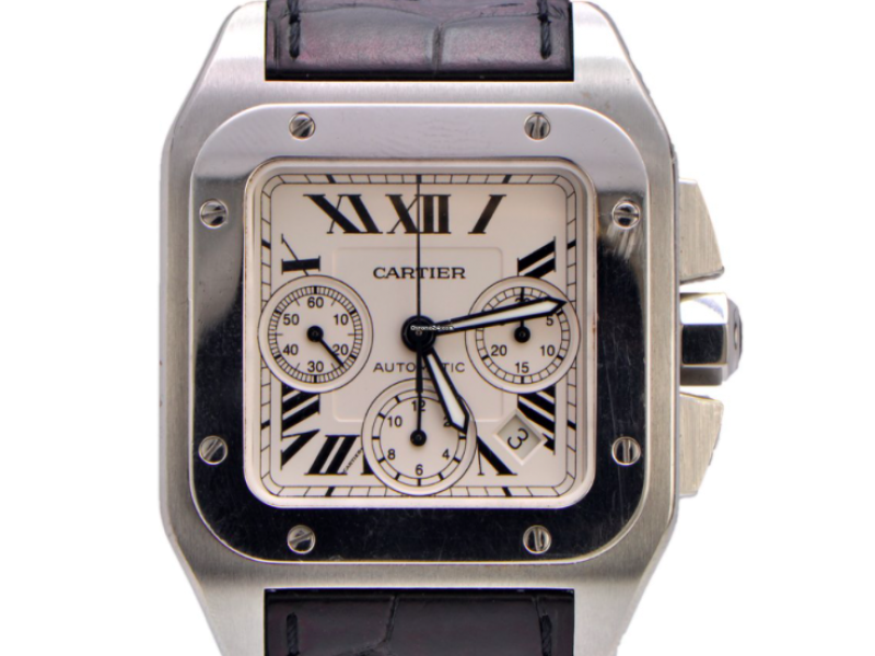 Cartier Santos 100 W20090X8 Stainless Steel 42.7mm Mens Watch Cartier