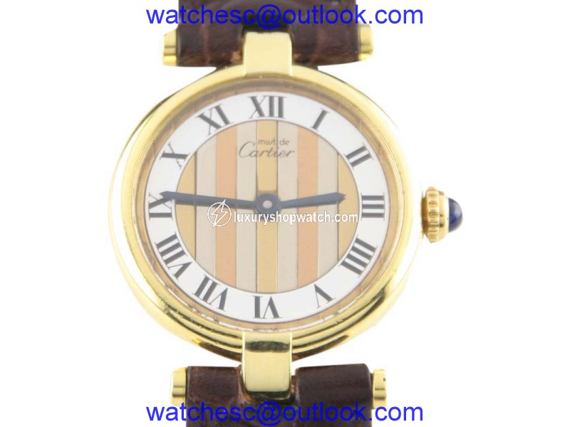 Cartier Must de Cartier G20M Vermeil Tri-Gold Dial Quartz 24mm Womens Watch Cartier