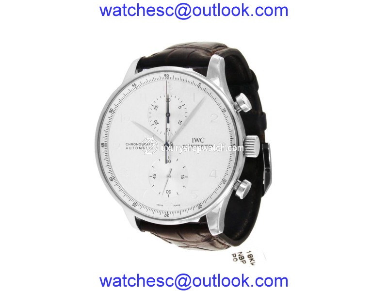 IWC Portuguese IW3714 Chronograph White Gold Automatic 41mm Mens Watch |
