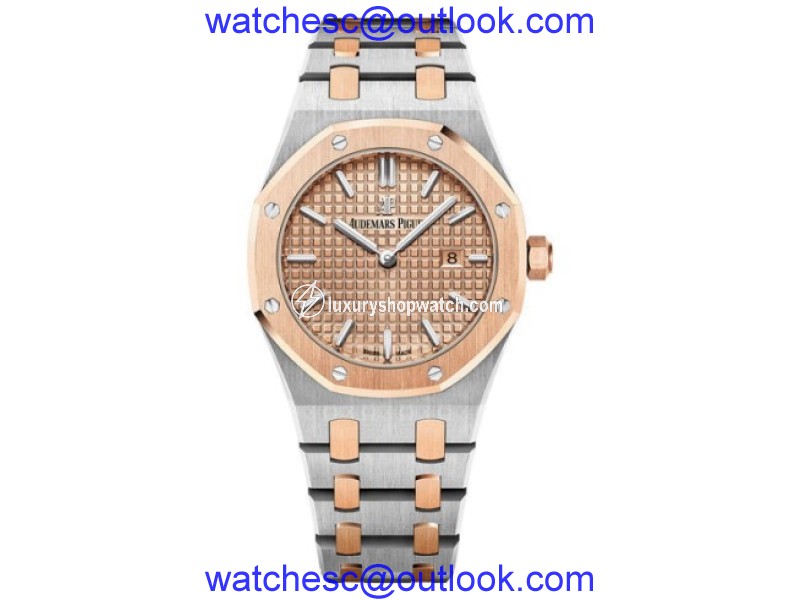 Audemars Piguet Royal Oak 67650SR.OO.1261SR.01 Stainless Steel & 18K Pink Gold 33mm Womens Watch Audemars Piguet