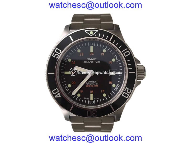 Glycine Stainless Steel Automatic 42mm Mens Watch Glycine