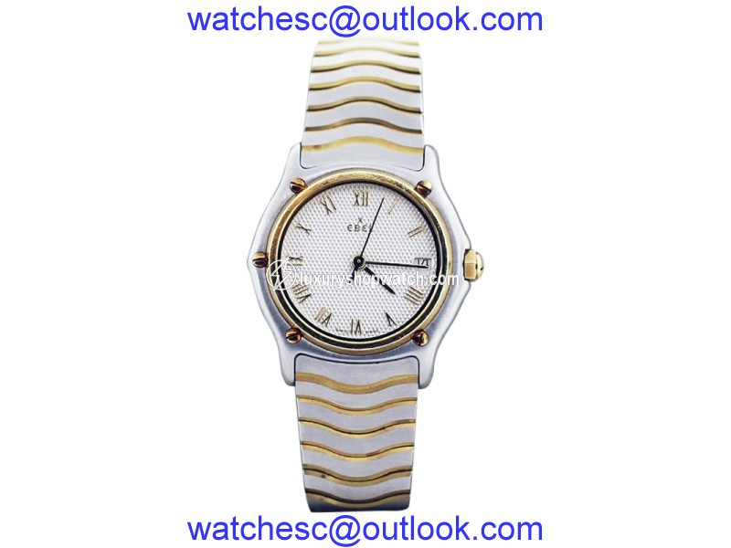 Ebel Wave Stainless Steel & 18K Yellow Gold 26mm Womens Watch Ebel