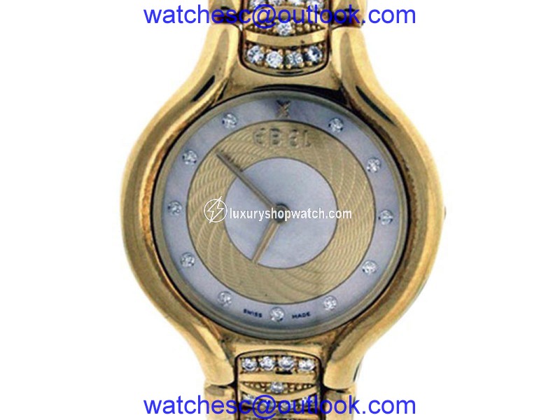 Ebel Beluga 8157411 18K Yellow Gold MOP & Diamond 24mm Watch Ebel