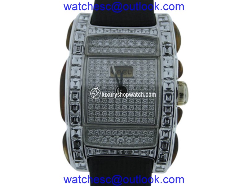 Ebel Tarawa 18K White Gold Diamond & Citrine 29mm Watch Ebel