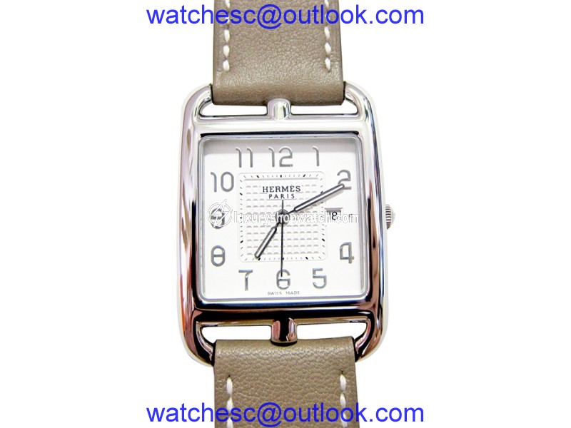 Hermes Etoupe Cape Cod Double Tour GM Watch Hermes