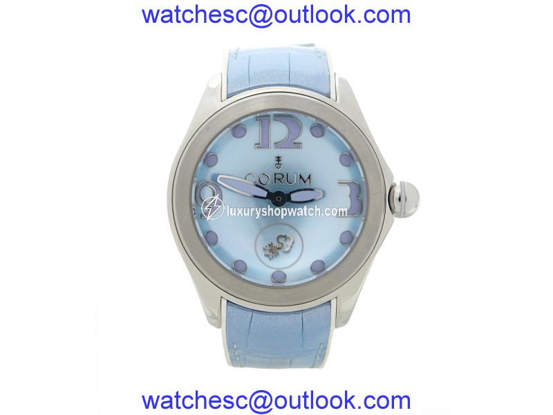 Corum Bubble L295/03047 Stainless Steel & Rubber Mother Of Pearl Dial Automatic 42mm Womens Watch Corum