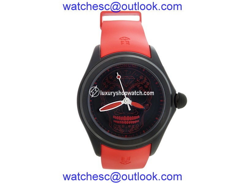 Corum Bubble L082/03193 Stainless Steel & Rubber Automatic 47mm Mens Watch Corum