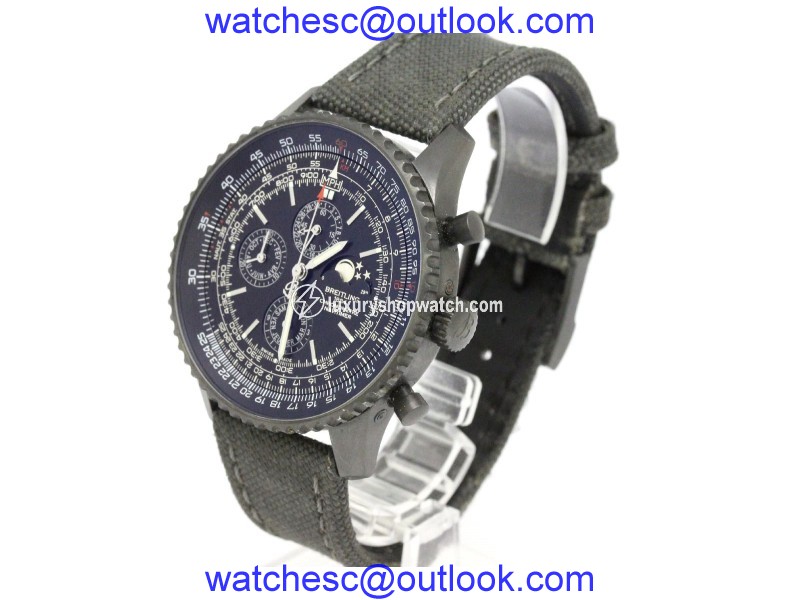 Breitling Navitimer M19380 Black Stainless Steel Automatic 48mm Mens Watch Breitling