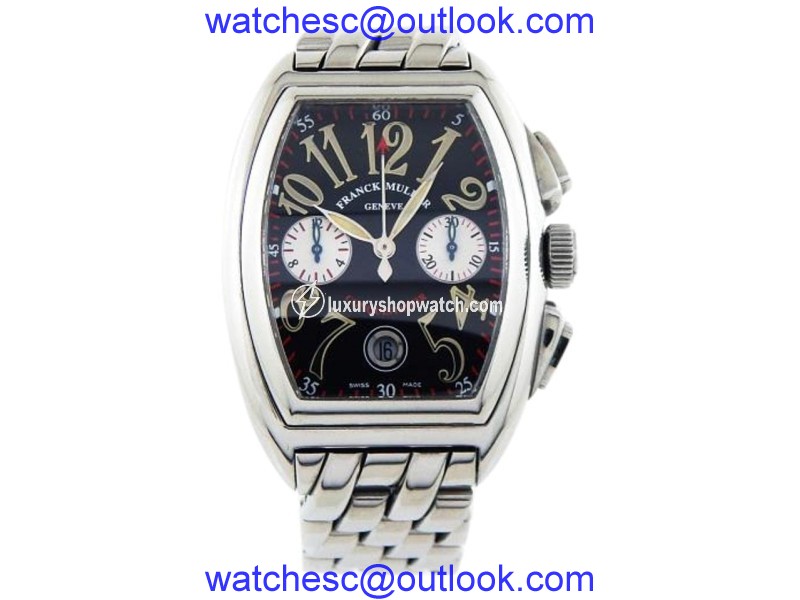 Franck Muller Conquistador Chronograph Stainless Steel 40mm X 34mm Watch Franck Muller