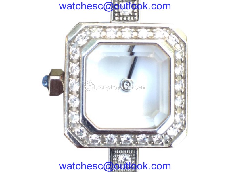 Corum Stainless Steel & Diamonds Bezel White Dial Womens Watch Corum