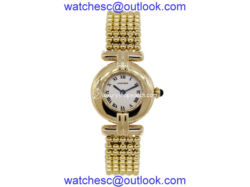 Cartier 18K Yellow Gold 24mm Womens Vintage Watch 1980s Cartier