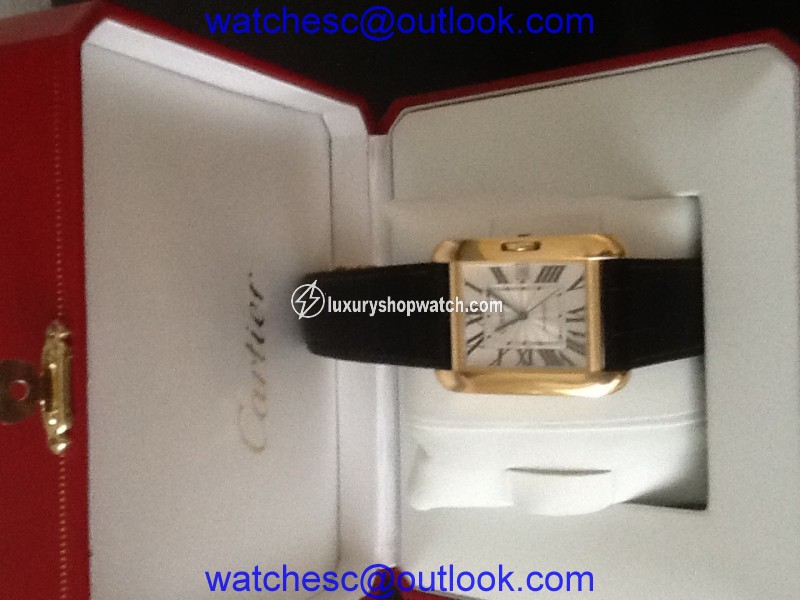 Cartier Tank Anglaise W5310004 Yellow Gold Mens Watch Cartier
