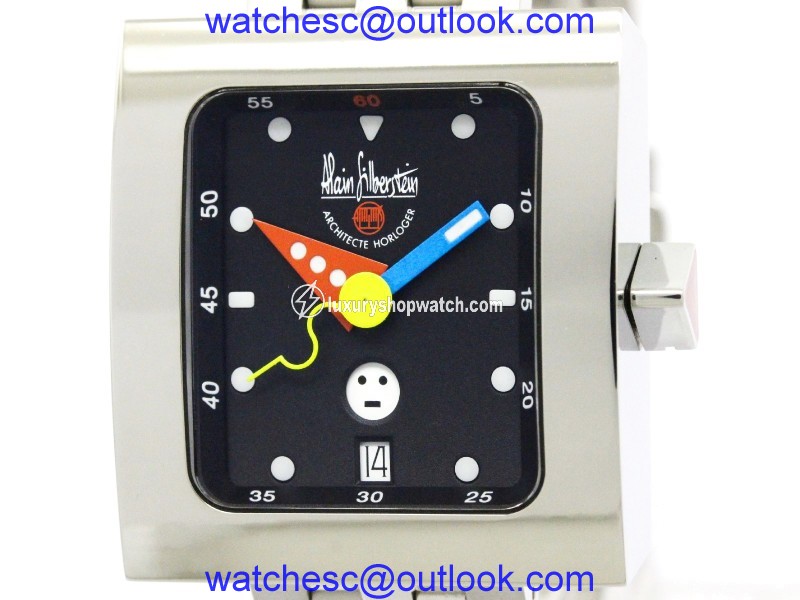 Alain Silberstein VS11 Stainless Steel Automatic 34mm Mens Watch Alain Silberstein