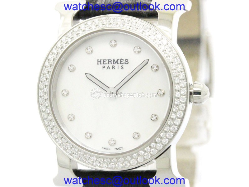 Hermes H Watch HR1.230 Stainless Steel Quartz 25mm Womens Watch Hermes