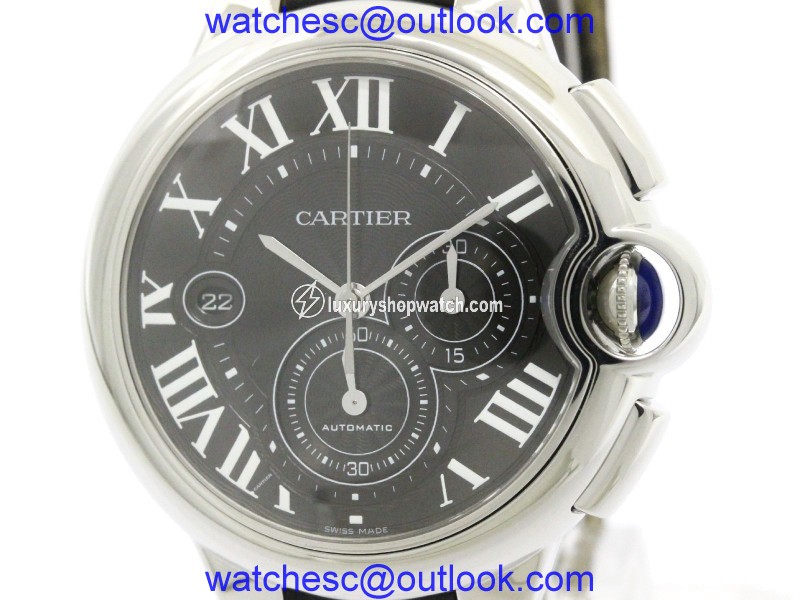 Cartier Ballon Bleu Chronograph W6920052 Stainless Steel Automatic 44mm Mens Watch Cartier