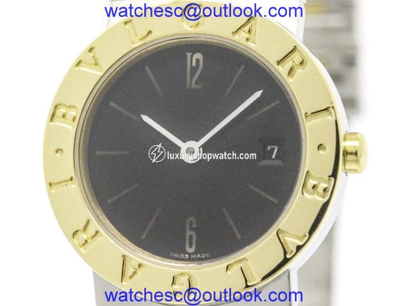 Bulgari BB26SGD 18K Yellow Gold & Stainless Steel 26mm Womens Watch Bulgari