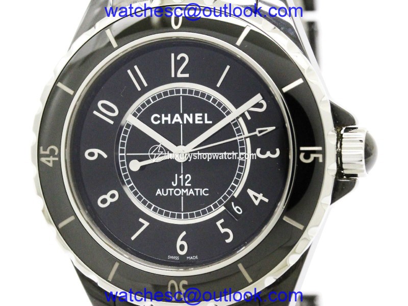 Chanel J12 H2980 Ceramic Black Dial Automatic 42mm Mens Watch Chanel